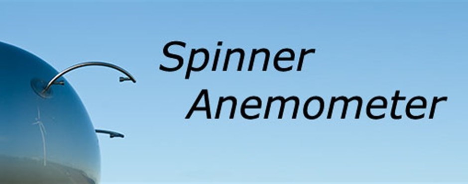 A spinner anemometer is an anemometer that utilizes the aerodynamic flow over the spinner of a wind turbine for measurement of wind speed